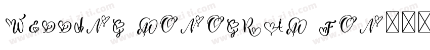 Wedding Monogram Fon字体转换